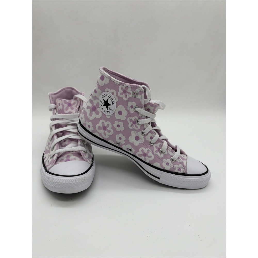 Converse Chuck Taylor All Star High Top Sneakers Lilac Floral Women 7